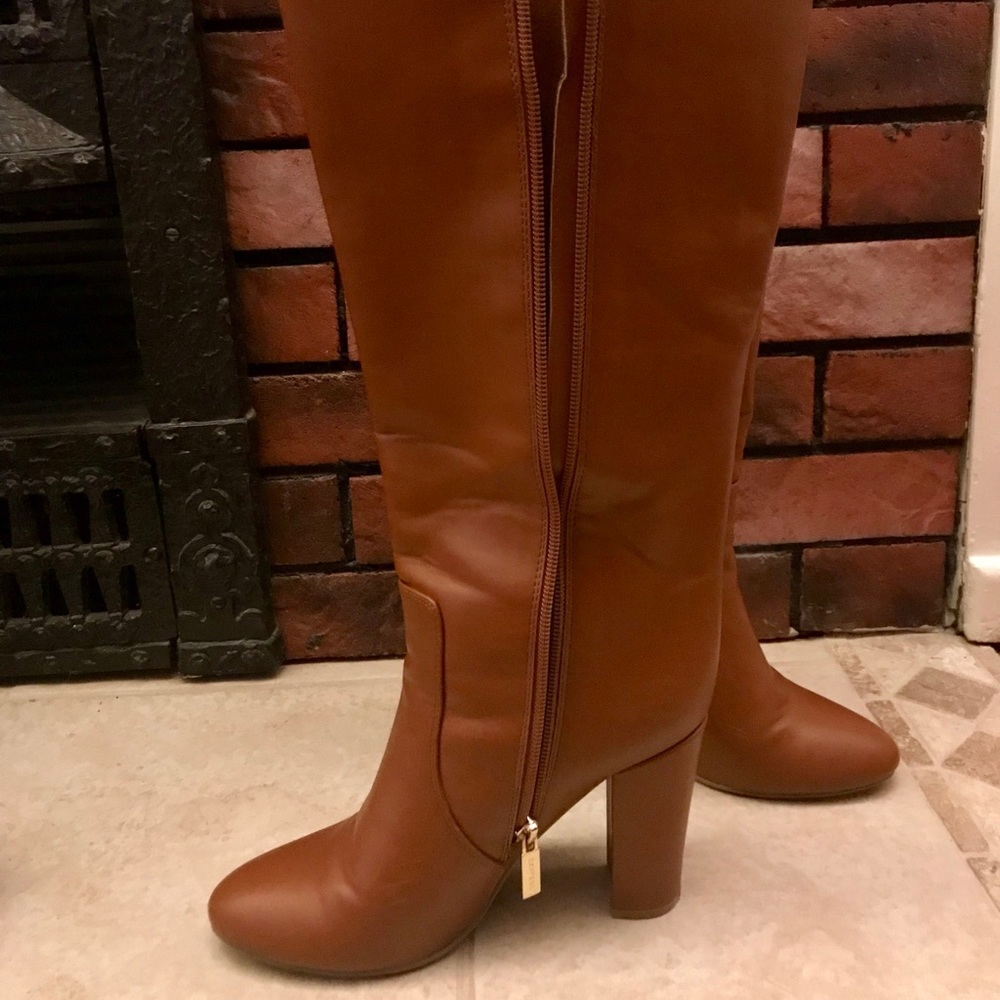 Express Heel Tan Boots
